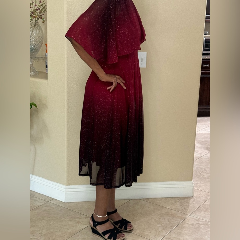 Danny & Nicole Red One Shoulder Sundress